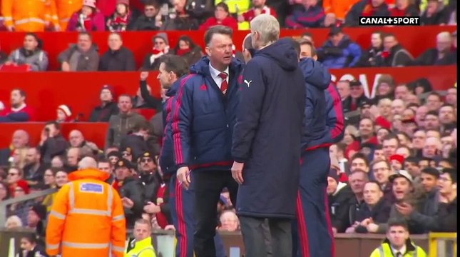 Manchester Utd Vs Arsenal _ La simulation théâtrale de Louis van Gaal
