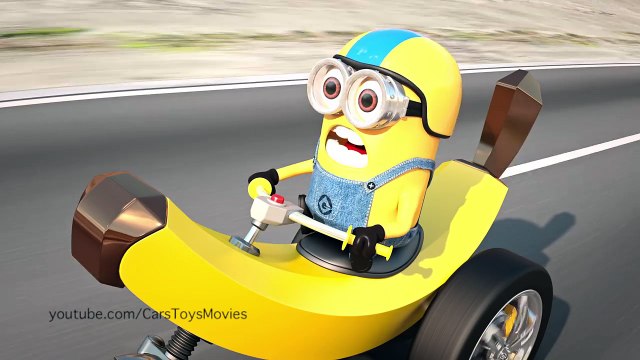 DisneyPixar Cars 3 - Banana Cycle Minion races Lightning McQueen Despicable me Minions