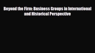 [PDF] Beyond the Firm: Business Groups in International and Historical Perspective Download