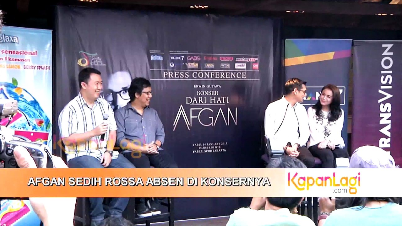Afgan Sedih Rossa Absen di Konsernya