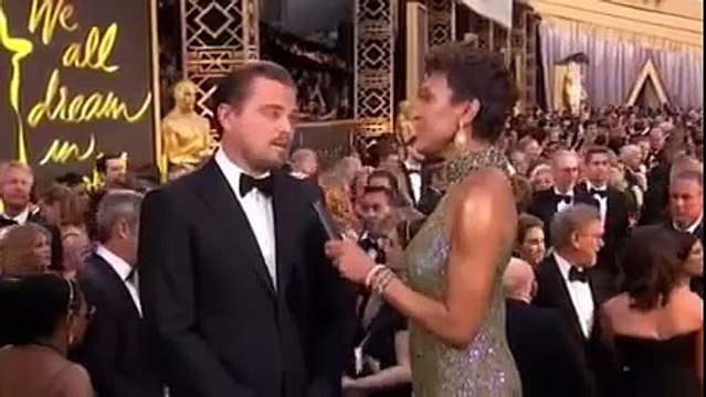 Leonardo DiCaprio Red Carpet interview At The Oscars 2016 Awards (VIDEO)