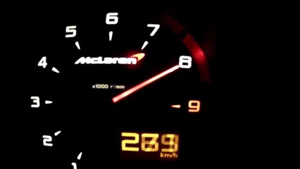 McLaren 650S Spider acceleration 0-330 Km⁄h