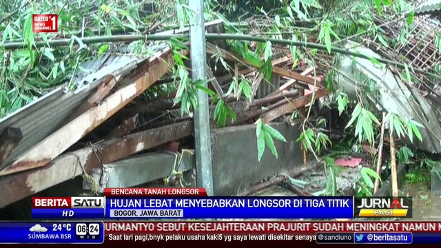 Hujan Deras, 3 Wilayah di Bubulak Bogor Longsor