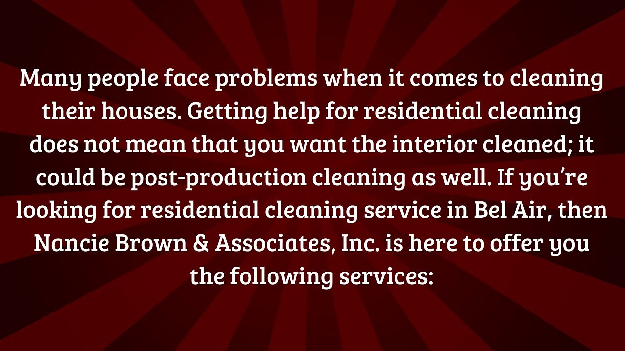 Get Your House Cleaned Professionally