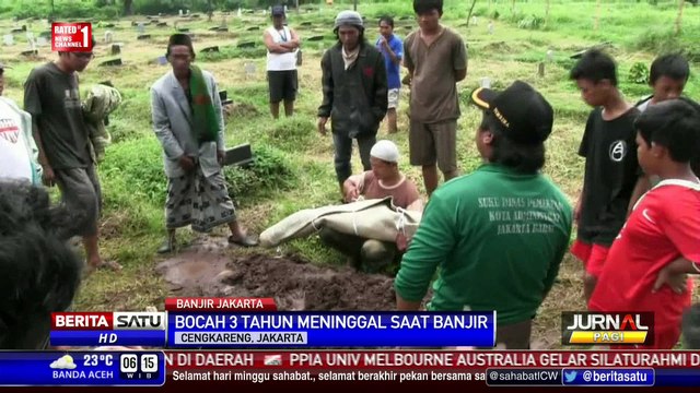 Seorang Balita di Cengkareng Tewas Hanyut Terbawa Kali