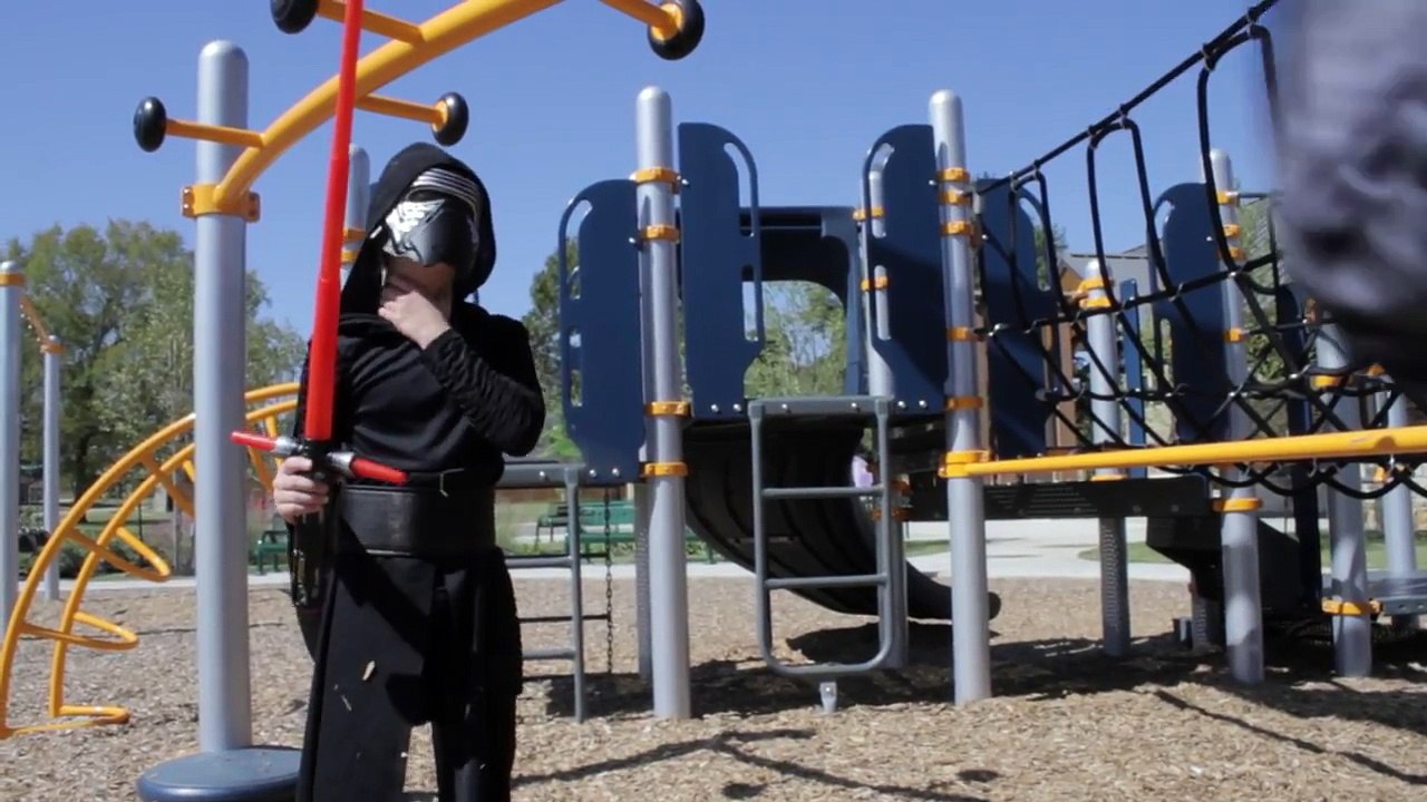 Little Heroes Kylo Ren vs Darth Vader SuperHeroes in Real Life STAR WARS 7 Fight | SuperHero Kids