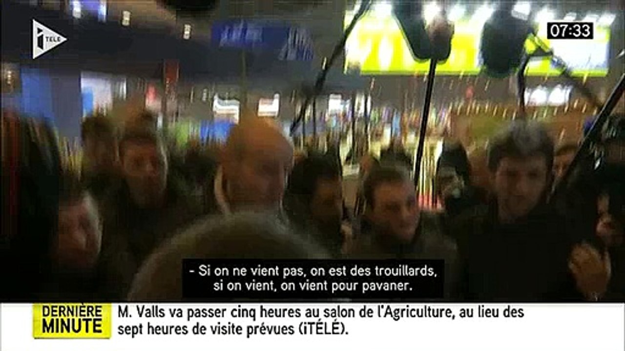 Salon de l'Agriculture: Premier incident, ce matin, Manuel Valls pris à partie par un agriculteur