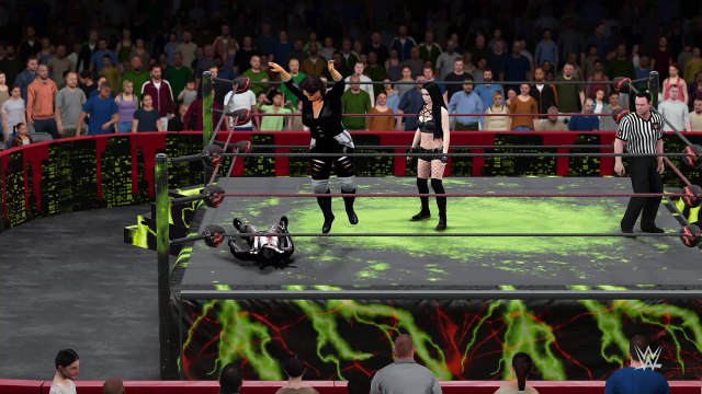 WWE 2K16 the baroness v nia jax v paige