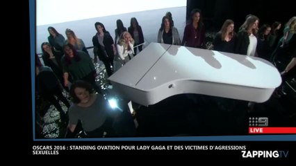 Oscars 2016 : Standing ovation pour Lady Gaga et des victimes d'agressions sexuelles (vidéo)