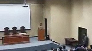 Last speech FAKE CAPTAIN Sajjad at University