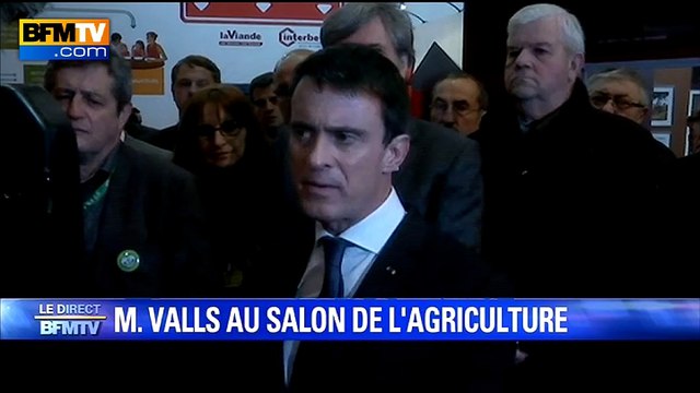 L'insulte ne fait pas avancer les choses , répond Valls aux agriculteurs