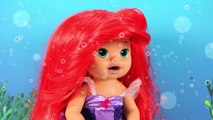Baby Alive Ariel Turns Villains Into Mermaids. DisneyToysFan.