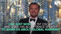 Le discours engagé de DiCaprio aux Oscars