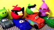 Play Doh Cars Angry Birds Space Mater & Lightning McQueen as Red Bird and Bad Piggies Disney Pixar