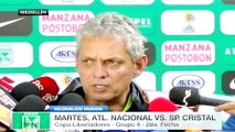 Reinaldo Rueda en la previa entre Nacional y Sporting Cristal · Copa Libertadores 2016 (grupo 4, fecha 2)