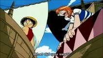 Nami try's to drown Luffy