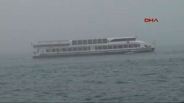 Sis Nedeniyle Şehir Hatları Seferleri İptal Edildi