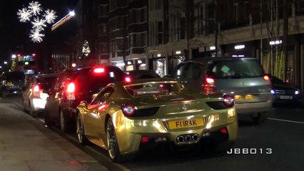 London Supercar Madness, January 2015 Flaming Aventador, Novitec N Largo F12 and More!