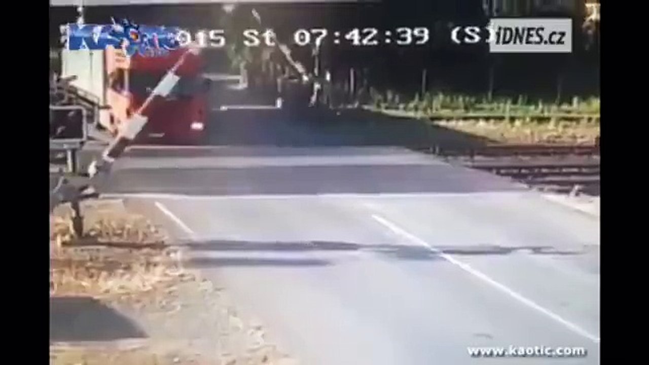 Train into Truck