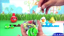 Angry Birds funny series Angry Eggs #9 - Kinder surprise egg toy opening EPIC fun movie (SC4K)