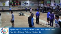 Tir progressif, 3ème tour, Club Elite M, demi-finale, Aix-les-Bains vs Saint-Vulbas, Sport Boules, saison 2015-2016