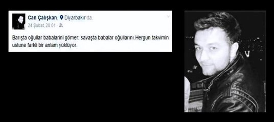 Şehit olan Astsubay Can Çalışkan'ın son mesajı