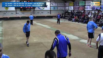 Quatrième tour intégral, Club Elite M, demi-finale, Aix-les-Bains vs Saint-Vulbas, Sport Boules, saison 2015-2016