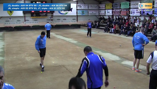 Quatrième tour intégral, Club Elite M, demi-finale, Aix-les-Bains vs Saint-Vulbas, Sport Boules, saison 2015-2016