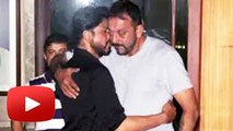 Shahrukh Khan HUGS Sanjay Dutt Outside His Residence