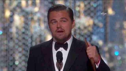 DiCaprio convoca a cuidar el planeta al recibir el Óscar a mejor actor