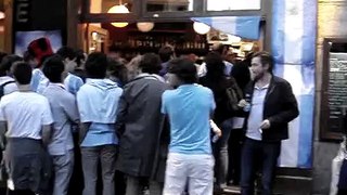 Argentines in Paris celebrate a win, World Cup Soccer 2010