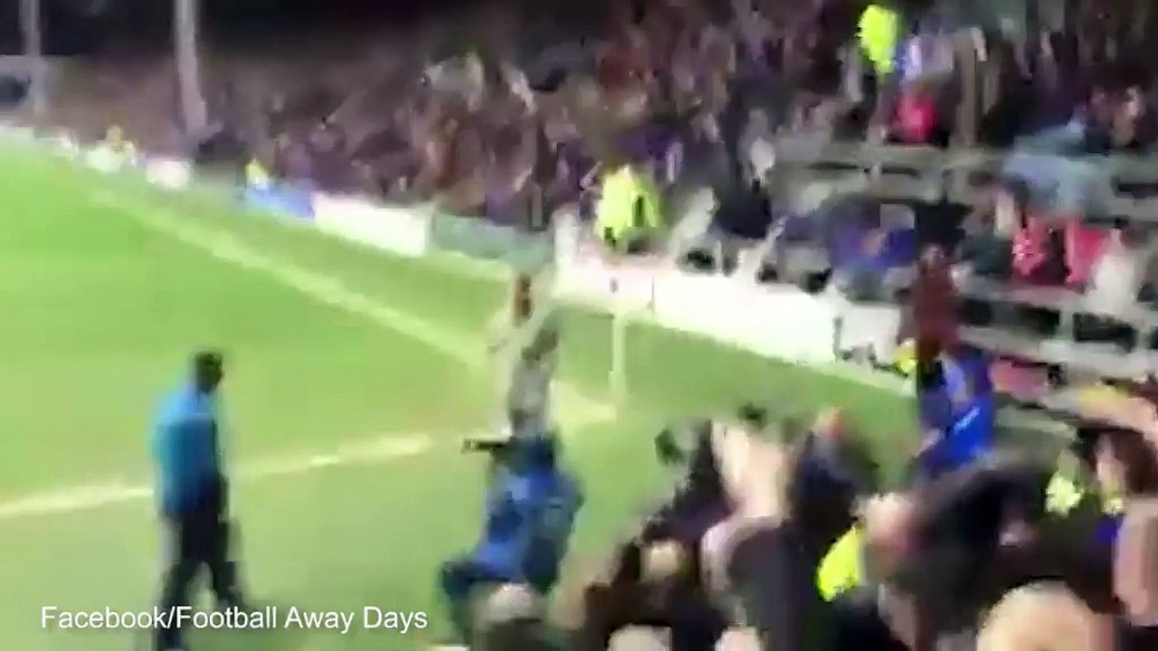 Birmingham fan wins fight with QPR rival in one punch! waww incredibleee