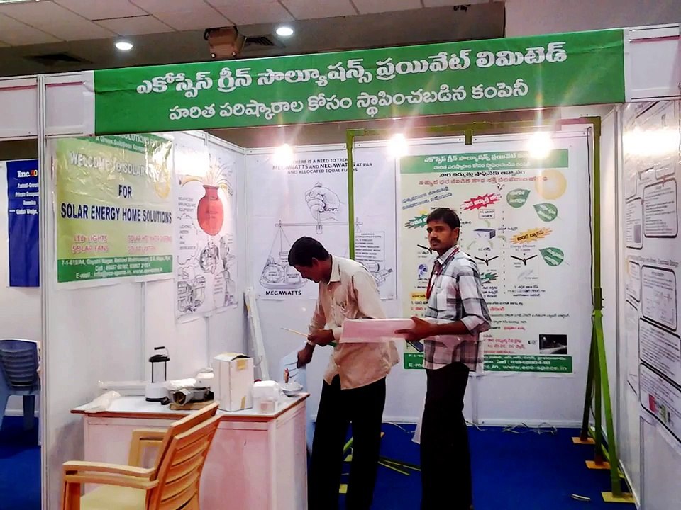 Ecospace Solar Stall - Demonstration of Low Cost Solar Energy Solutions @ Vijayawada