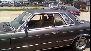 77 Mercedes Benz 350SLC wake up after being abandoned for 10 years.