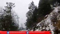 Beautiful Snow Falling On The Way To Neelum Valley, Azad Kashmir, Pakistan...
