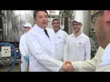 Lodi - Renzi visita lo stabilimento ICR Industrie Cosmetiche Riunite (24.02.16)