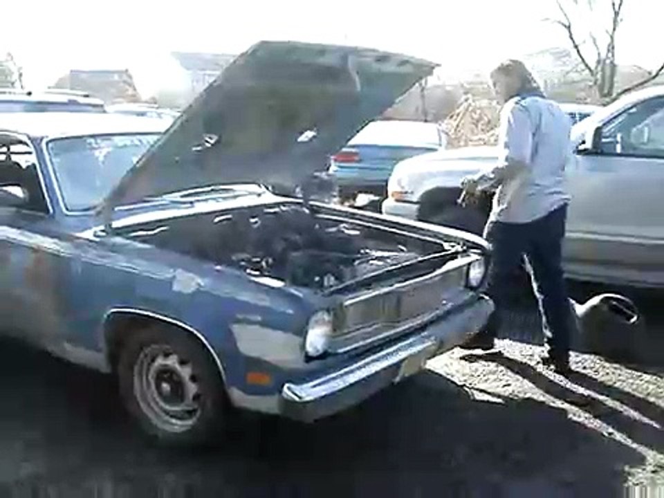 Shes alittle hot but still runs 71 duster after burnout with no water