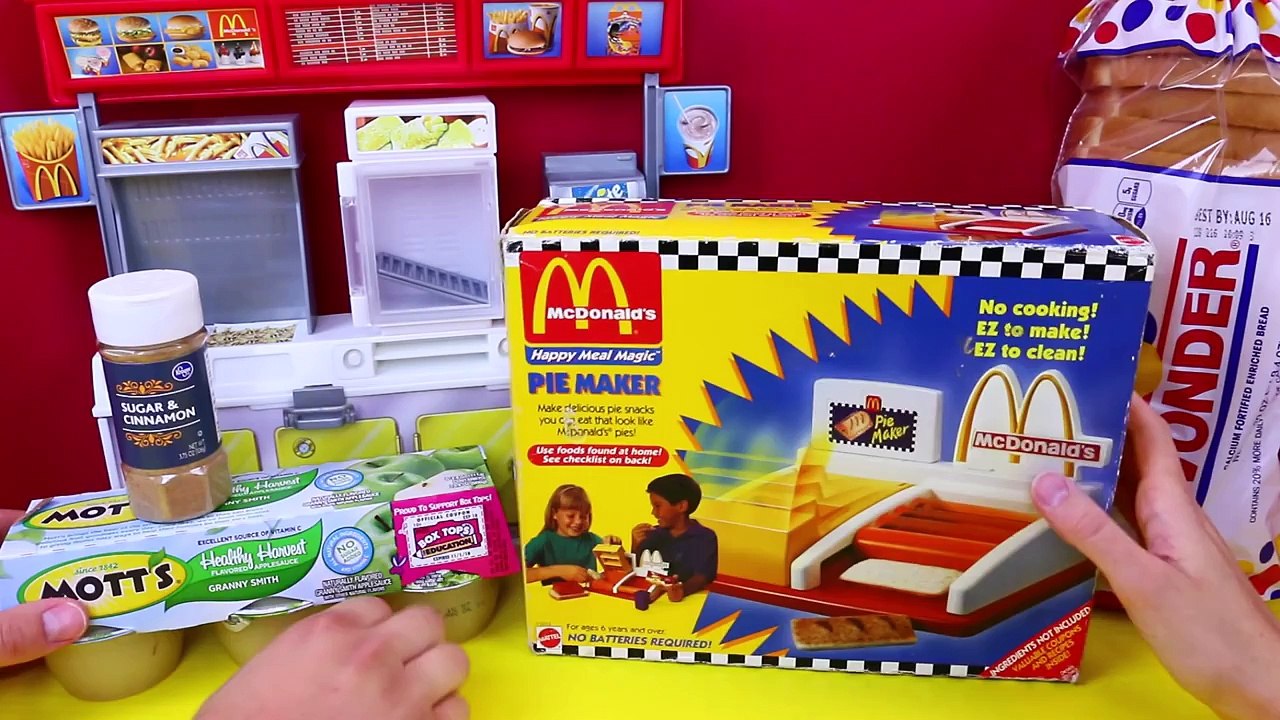 McDonalds Happy Meal Magic Toy Dessert Pie Maker DIY McDonalds Food Home Recipes DIsneyCar