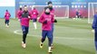 FC Barcelona training session: Straight back to work