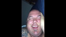 Man Giggling In His Sleep