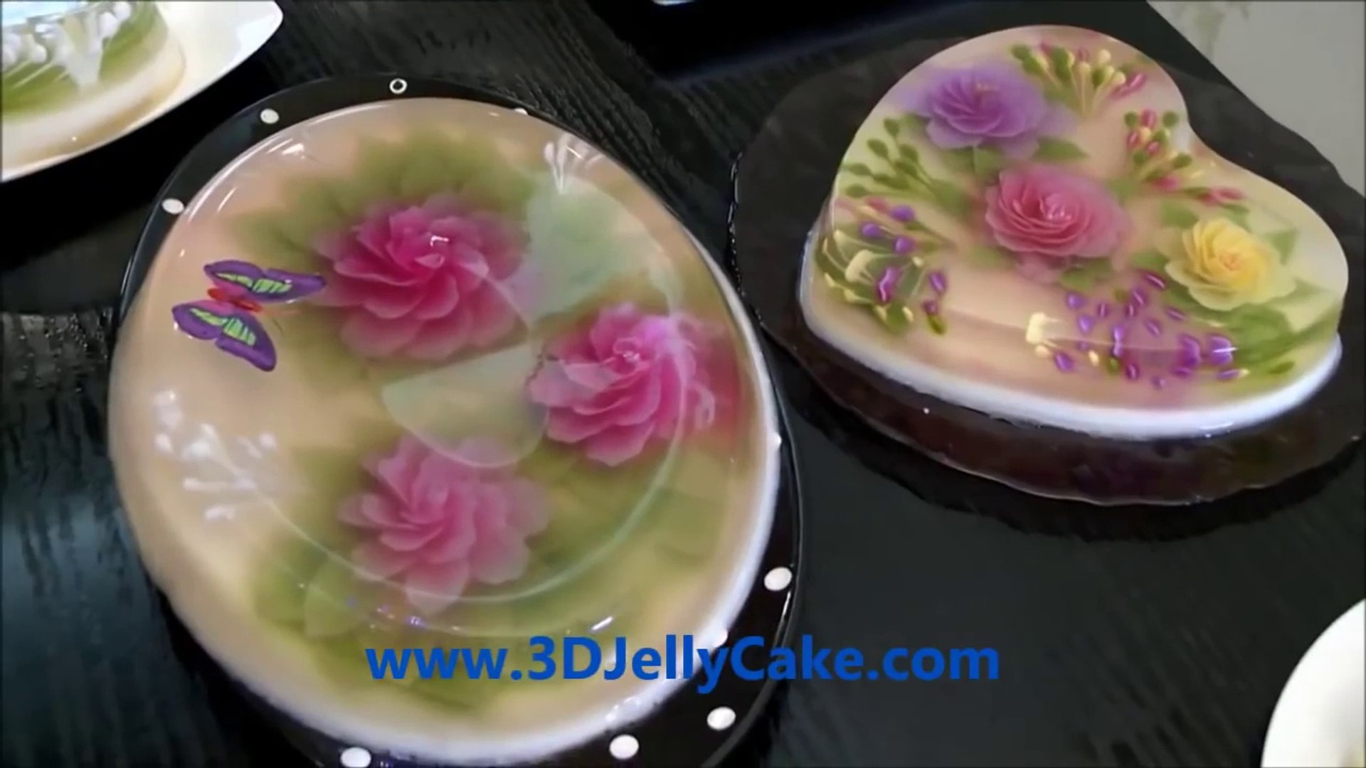 Des Decorations En 3d Dans Des Gateaux A La Gelee Video Dailymotion