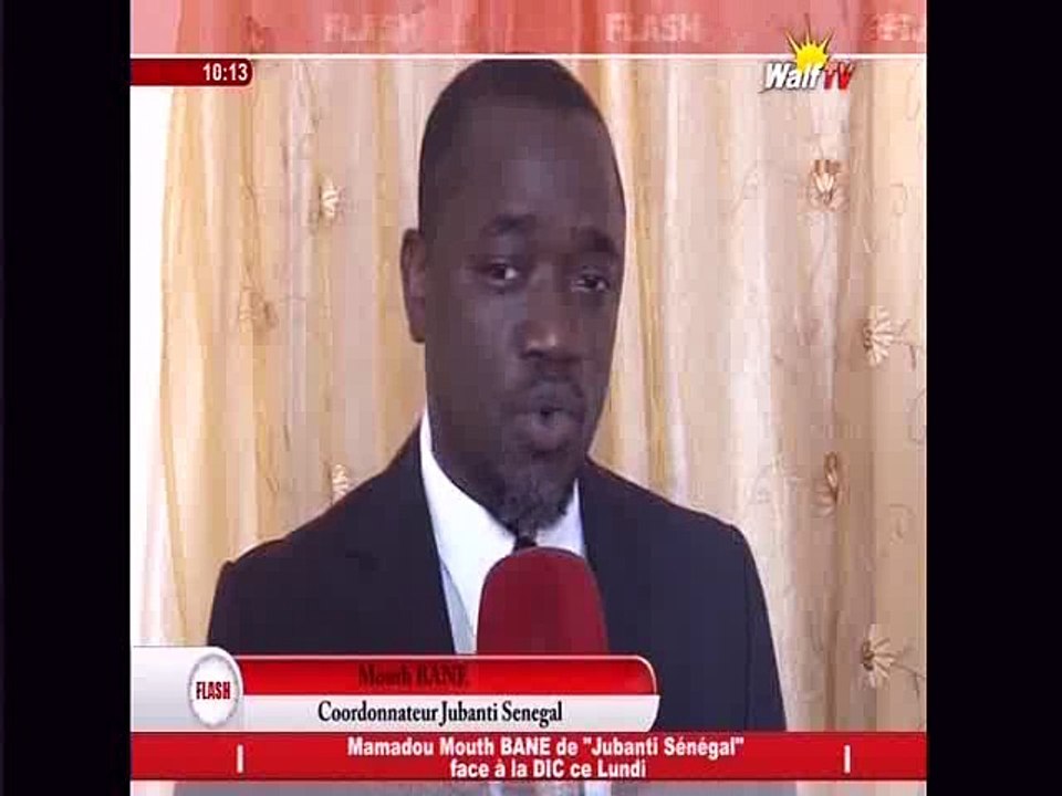 Mamadou Mouth Bane de "Jubanti Sénégal" face à la Dic ce Lundi