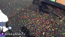 Raining Orbeez! Trampoline FULL of Jumping Family Fun w/HobbyPig   HobbyFrog by HobbyKidsTV