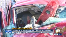 Family wants to find strangers who helped rescue them after car crash