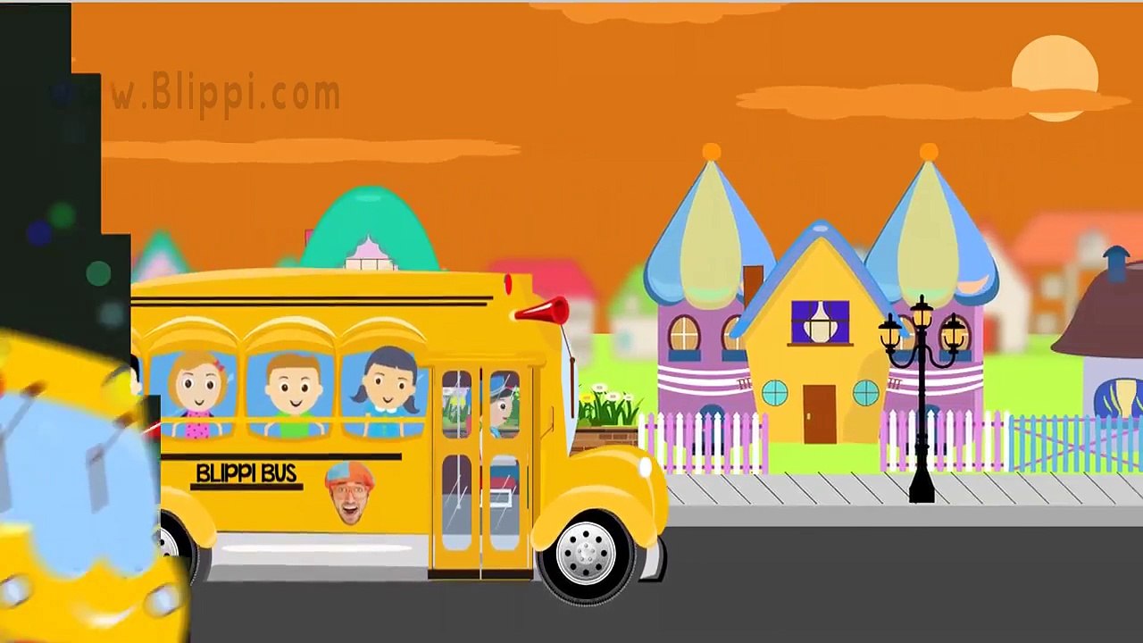Wheels On The Bus Blippi Nursery Rhymes Songs for Kids video