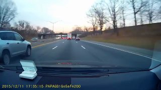 Subaru WRX STI Car Crash (Dash cam footage from behind)