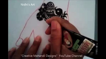 Simple Arabic Henna Mehndi Design Tutorial for Beginner