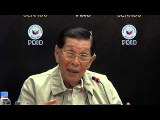 Enrile addresses questions regarding health
