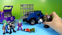 Imaginext Batman saves Robin from Joker Gorilla Grodd & Bane Gotham city Superheroes Just4fun290