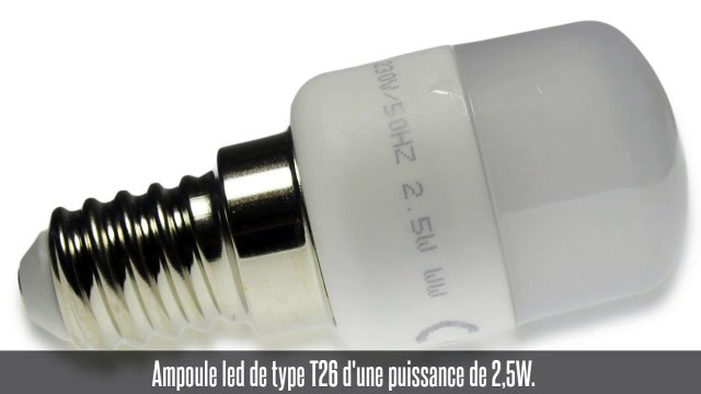 Ampoule led T26, E14, 25W, 230 lm, 270°, blanc chaud